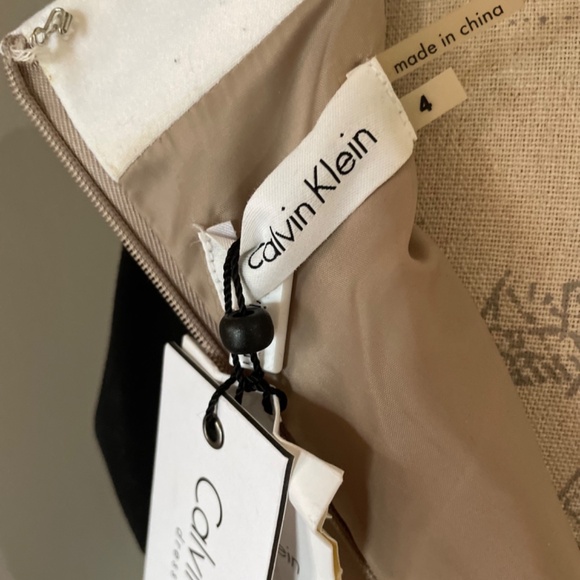 Calvin Klein Colour Block Sheath Dress sz 4 - Picture 6 of 7